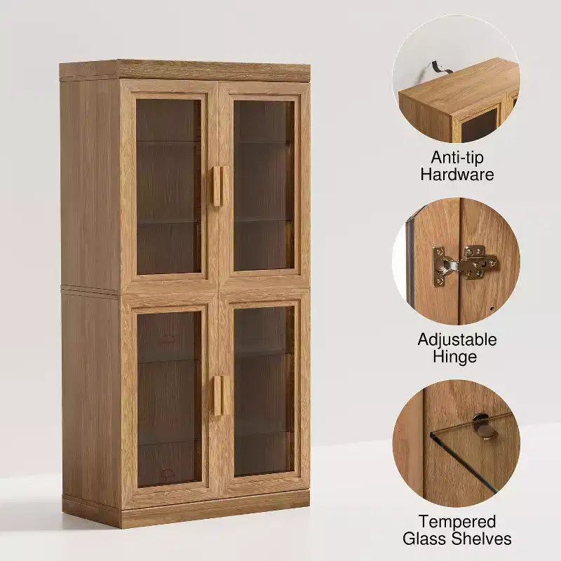Estantería de almacenamiento con aspecto de madera para salón, oficina y dormitorio