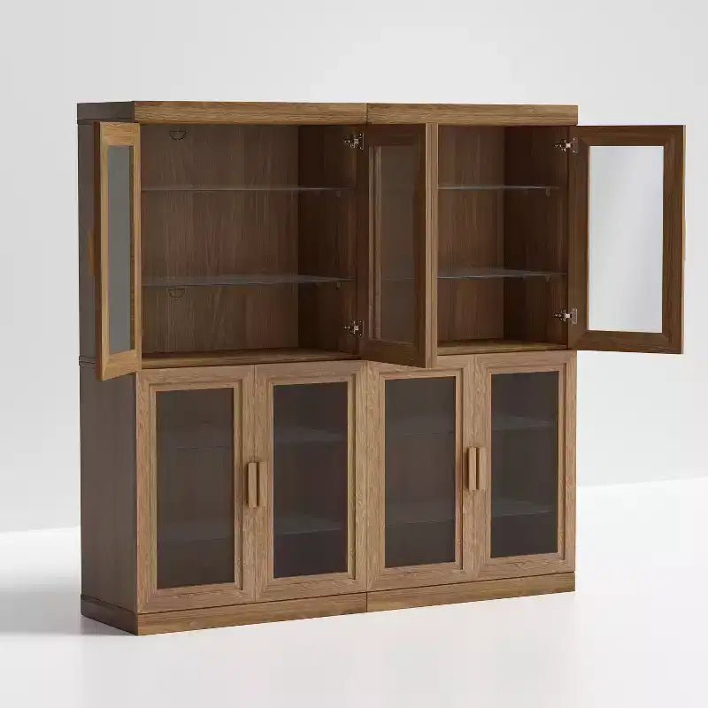 Estantería de almacenamiento con aspecto de madera para salón, oficina y dormitorio