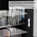 Estantería de almacenamiento con aspecto de madera para salón, oficina y dormitorio
