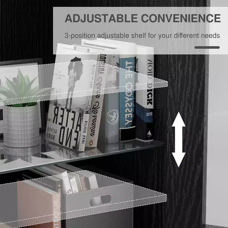 Estantería de almacenamiento con aspecto de madera para salón, oficina y dormitorio