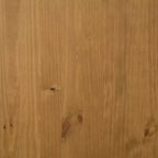 Mesa de bar rectangular de 91,9 x 45 x 109,9 cm, mesa de pub de madera de pino macizo marrón con almacenamiento, acabado roble