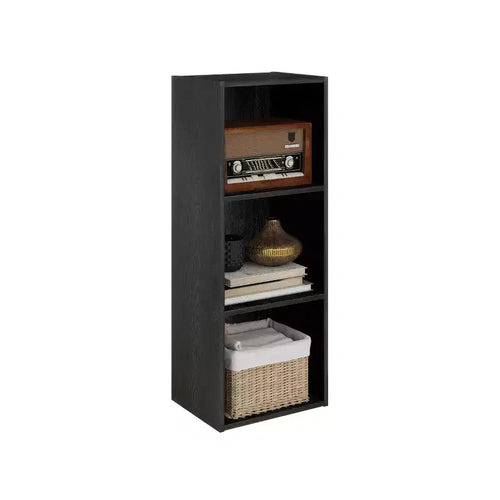 Estantería decorativa de 3 cubos, estantería abierta y organizador de almacenamiento de juguetes, horizontal o vertical