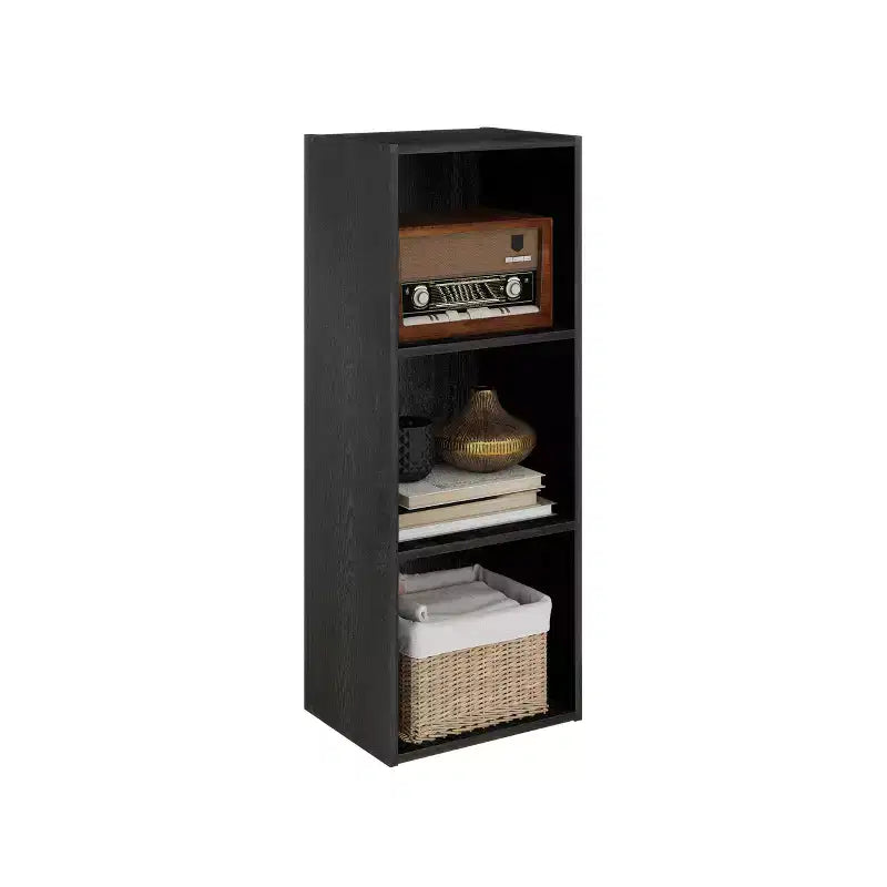 Estantería decorativa de 3 cubos, estantería abierta y organizador de almacenamiento de juguetes, horizontal o vertical