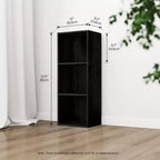 Estantería decorativa de 3 cubos, estantería abierta y organizador de almacenamiento de juguetes, horizontal o vertical