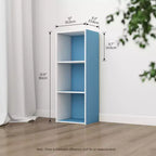 Estantería decorativa de 3 cubos, estantería abierta y organizador de almacenamiento de juguetes, horizontal o vertical