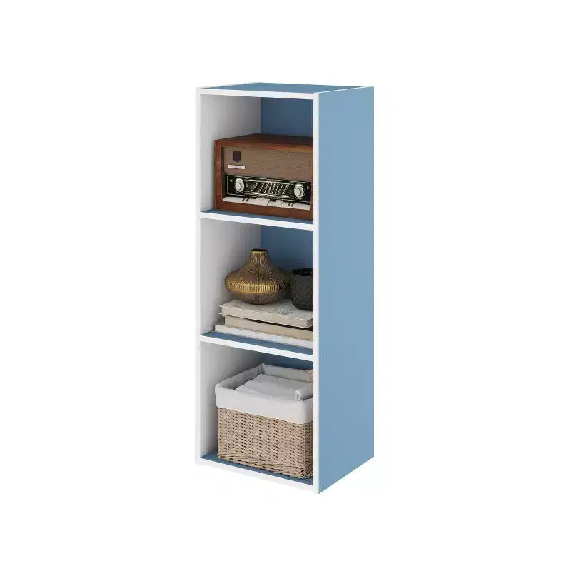 Estantería decorativa de 3 cubos, estantería abierta y organizador de almacenamiento de juguetes, horizontal o vertical