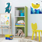 Estantería decorativa de 3 cubos, estantería abierta y organizador de almacenamiento de juguetes, horizontal o vertical