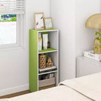 Estantería decorativa de 3 cubos, estantería abierta y organizador de almacenamiento de juguetes, horizontal o vertical