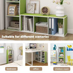 Estantería decorativa de 3 cubos, estantería abierta y organizador de almacenamiento de juguetes, horizontal o vertical