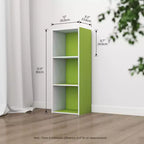Estantería decorativa de 3 cubos, estantería abierta y organizador de almacenamiento de juguetes, horizontal o vertical