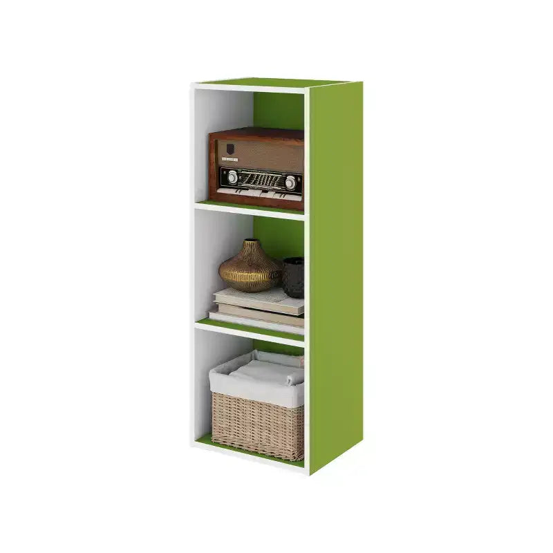 Estantería decorativa de 3 cubos, estantería abierta y organizador de almacenamiento de juguetes, horizontal o vertical
