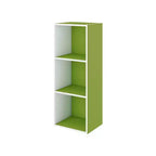 Estantería decorativa de 3 cubos, estantería abierta y organizador de almacenamiento de juguetes, horizontal o vertical