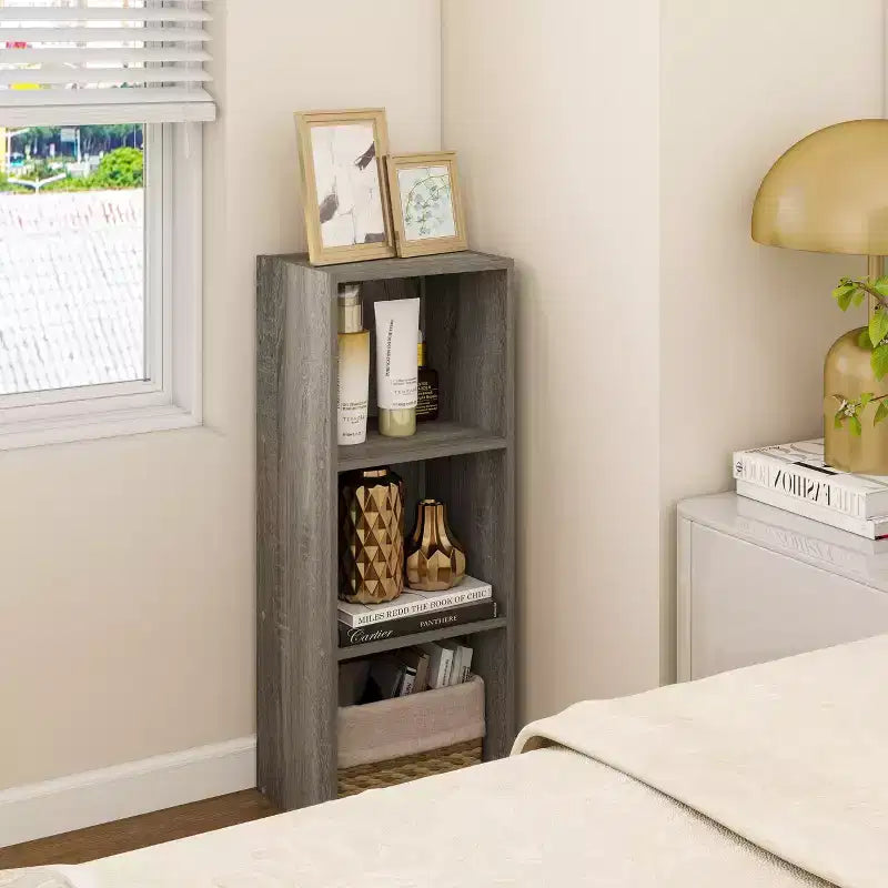 Estantería decorativa de 3 cubos, estantería abierta y organizador de almacenamiento de juguetes, horizontal o vertical