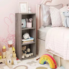 Estantería decorativa de 3 cubos, estantería abierta y organizador de almacenamiento de juguetes, horizontal o vertical