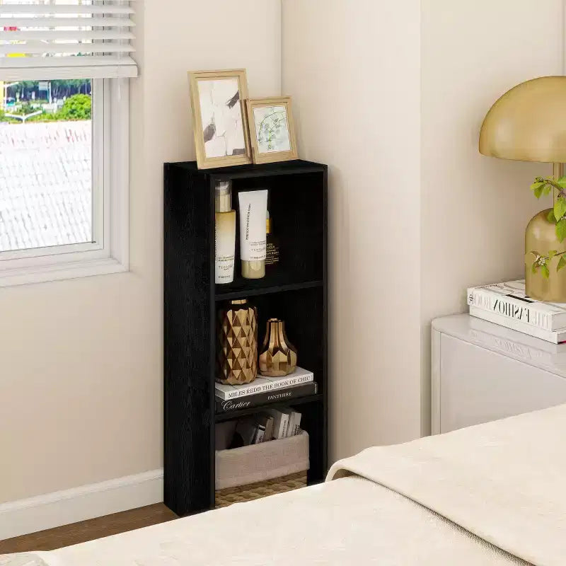 Estantería decorativa de 3 cubos, estantería abierta y organizador de almacenamiento de juguetes, horizontal o vertical