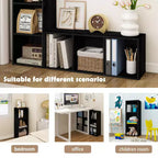 Estantería decorativa de 3 cubos, estantería abierta y organizador de almacenamiento de juguetes, horizontal o vertical