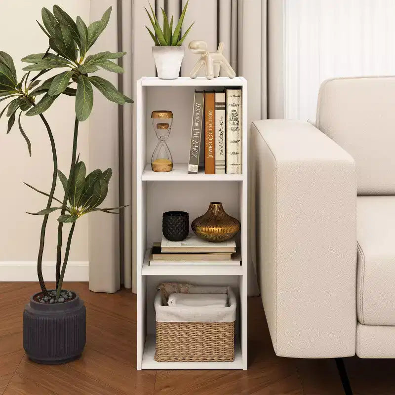 Estantería decorativa de 3 cubos, estantería abierta y organizador de almacenamiento de juguetes, horizontal o vertical