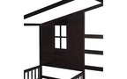 Cama de madera en forma de L de tamaño doble para 2 niños, diván de esquina en forma de L con valla y marco de listones para dormitorio