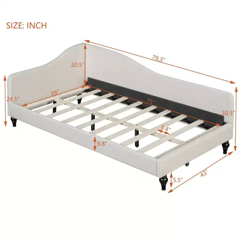 Sofá cama tapizado en forma de L doble/matrimonial, estructura de sofá cama esquinero de lino con patas de madera maciza para sala de estar