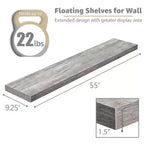 Paquete de 3 estantes flotantes de pared de 5" para baño, dormitorio, cocina y sala de estar