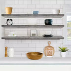 Paquete de 3 estantes flotantes de pared de 5" para baño, dormitorio, cocina y sala de estar
