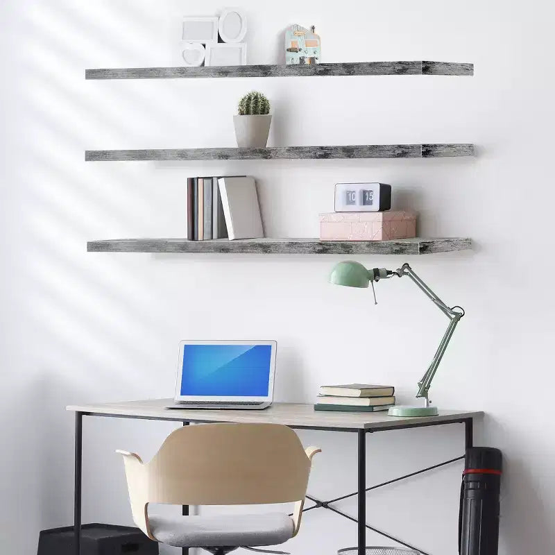 Paquete de 3 estantes flotantes de pared de 5" para baño, dormitorio, cocina y sala de estar