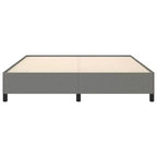 Marco de cama de tela de poliéster gris oscuro, madera contrachapada, madera de ingeniería King