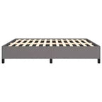Marco de cama de tela de poliéster gris oscuro, madera contrachapada, madera de ingeniería King