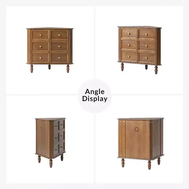Gabinete esquinero de 76 cm de alto con 2 puertas y patas torneadas