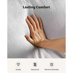 89 Sofá Cómodo de 3 Plazas, Sofá de 3 Plazas para Sala de Estar, Confortable con Cojín Engrosado, Fundas Removibles y Lavables, Sofás de Lino-Algodón, Gris