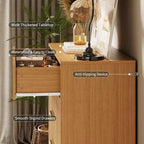 Cómoda acanalada para dormitorio con 5 cajones, 81 cm de ancho, moderna cómoda de madera para dormitorio con tiradores de metal, organizador de almacenamiento de ropa ancho, mueble para TV