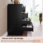 Cómoda de 5 a 12 cajones para dormitorio, cómoda doble grande con cajones profundos y parte superior ancha, cómoda de madera alta para sala de estar, pasillo, habitación de niños