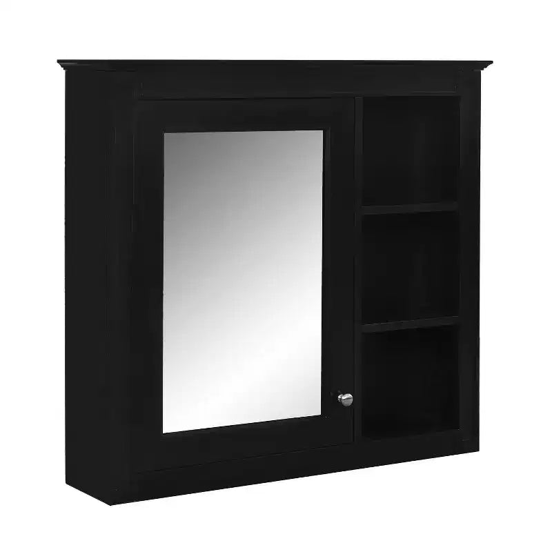 Tocador de baño de 30 pulgadas con lavabo, mueble de baño con cajones y espejo, armario con espejo para baño