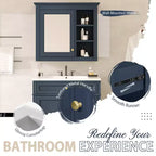 Tocador de baño de 30 pulgadas con lavabo, mueble de baño con cajones y espejo, armario con espejo para baño