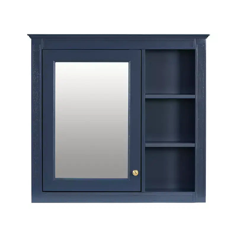 Tocador de baño de 30 pulgadas con lavabo, mueble de baño con cajones y espejo, armario con espejo para baño