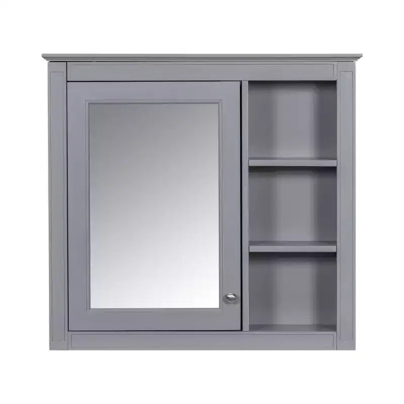 Tocador de baño de 30 pulgadas con lavabo, mueble de baño con cajones y espejo, armario con espejo para baño