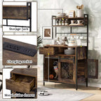 Mueble Jaula para Perros de 31.5 Pulgadas con Cajones y Estación de Carga, Perrera Interior de Doble Puerta con Almacenamiento, Marrón Rústico